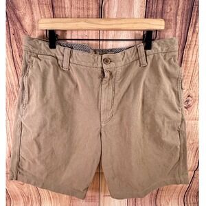 Tailor Vintage Mens Khaki Chino Shorts Tan Size 38 Inseam 10 in